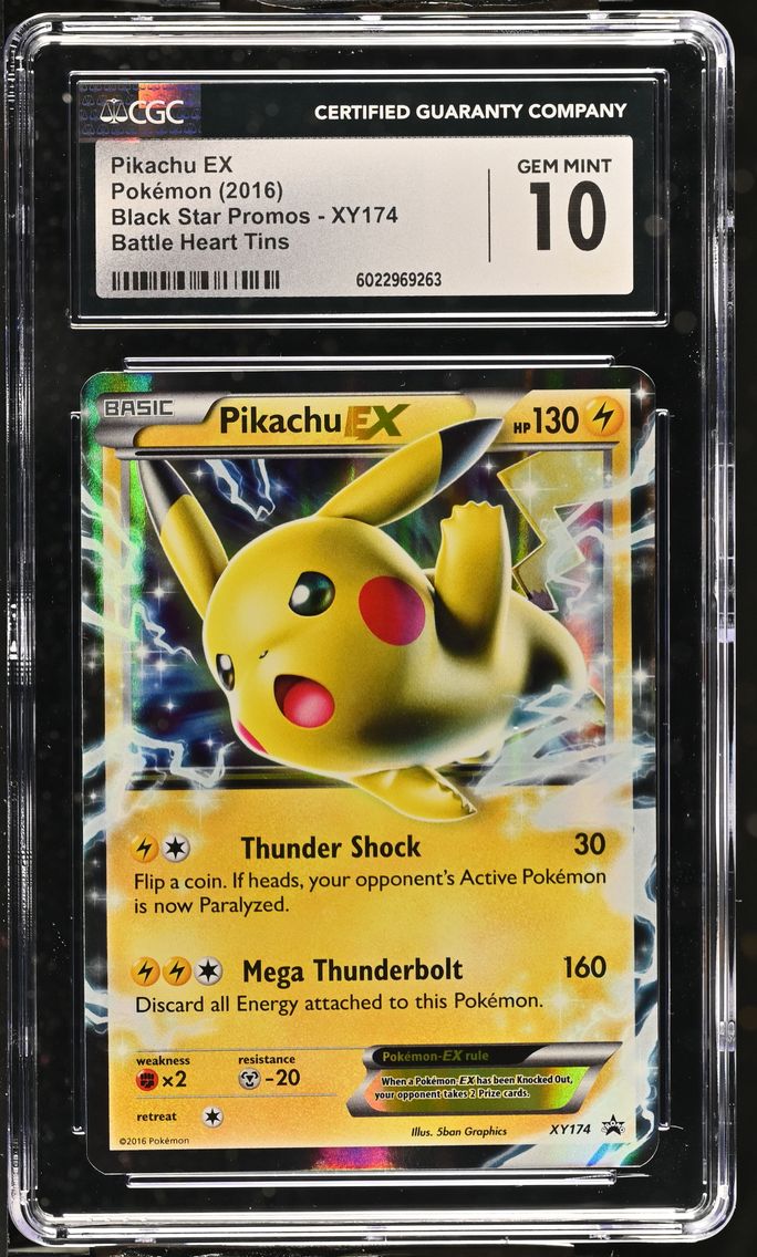 2016 #XY174 Pikachu EX CGC 10 Bl