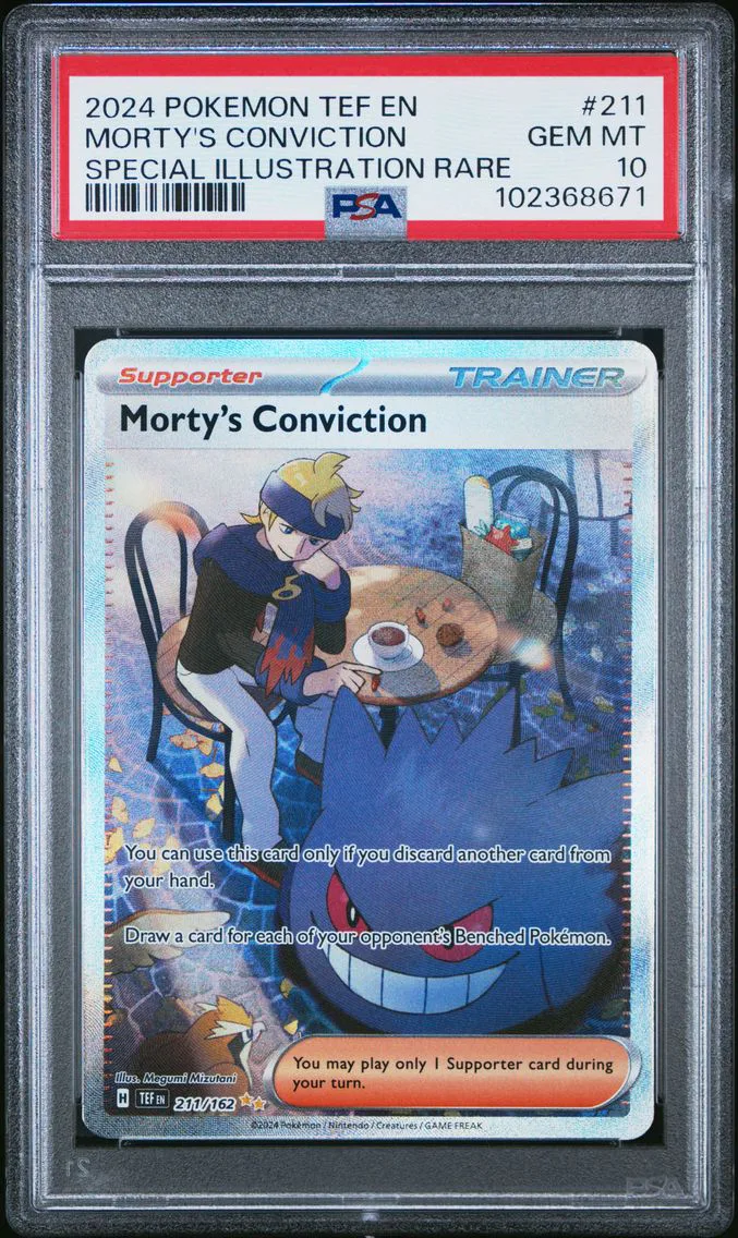 2024 #211 Morty's Conviction PSA 10 Tef EN-Temporal Forces