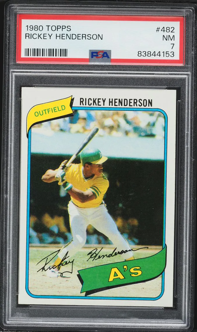 1980 #482 Rickey Henderson PSA 7 Topps Baseball