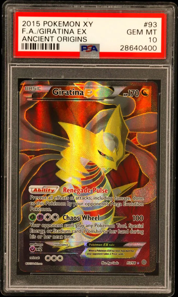 2015 #93 Full Art/Giratina EX PSA 10 XY Ancient Origins