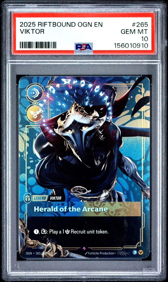 2025 #265 Viktor - Herald of the Arcane PSA 10 Riftbound: League of Legends Ogn-Origins