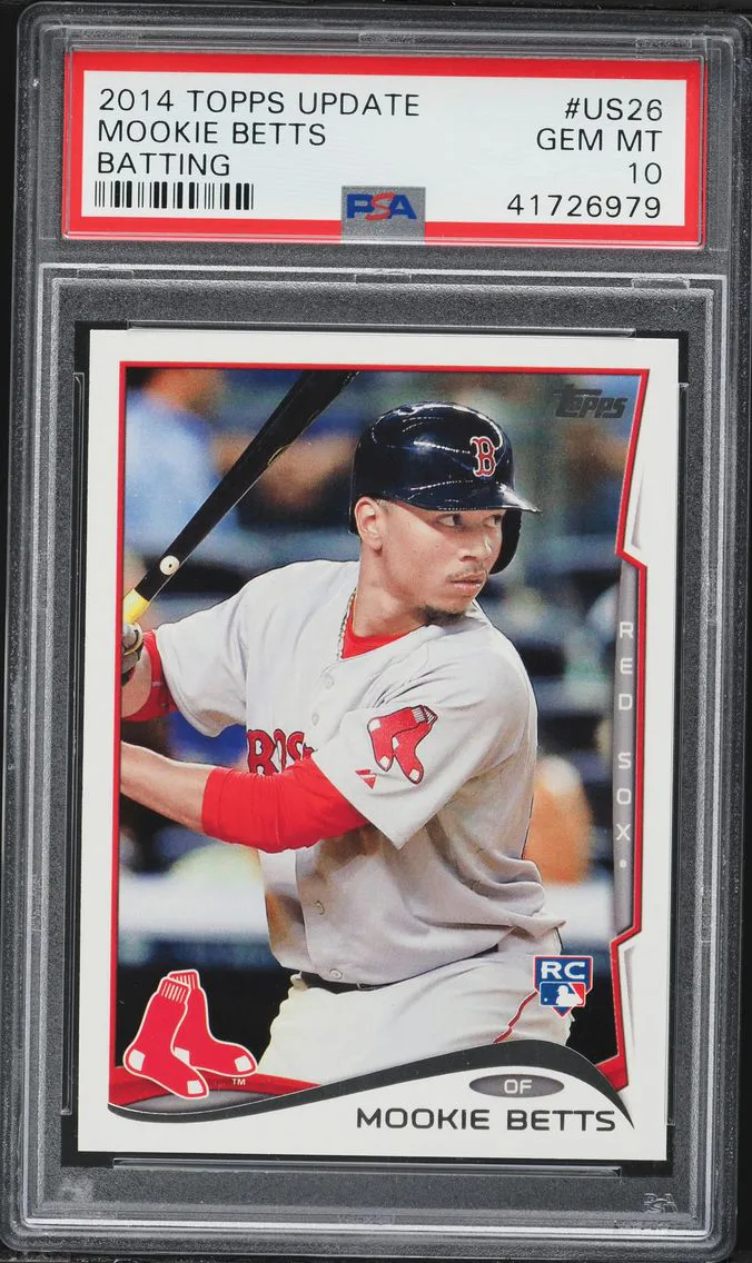 2014 #US26 Mookie Betts PSA 10 Topps Update Baseball