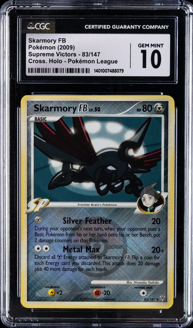 2009 #83 Skarmory FB CGC 10 Supreme Victors - English Pokemon
