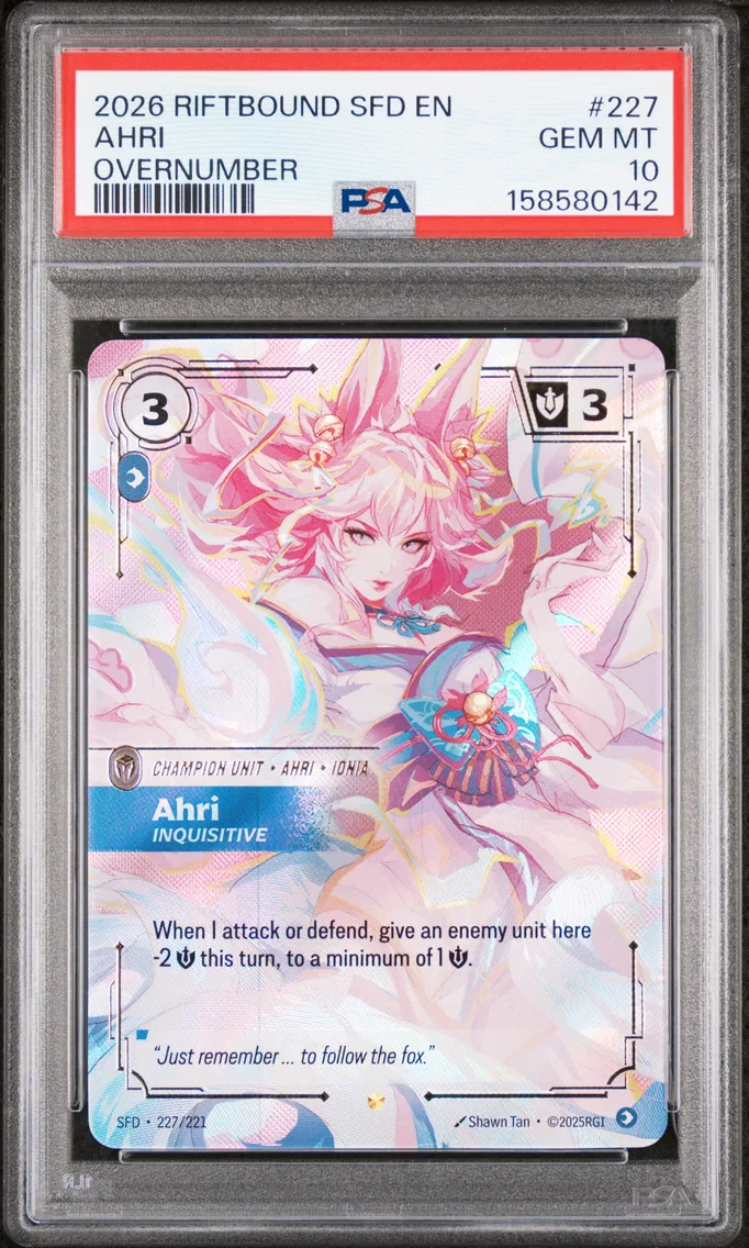 2026 #227 AHRI PSA 10 Riftbound: League of Legends Sfd-Spiritforged