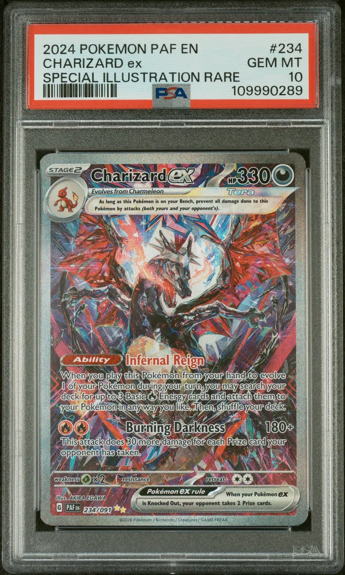 2024 #234 Charizard EX PSA 10 Paf EN-Paldean Fates
