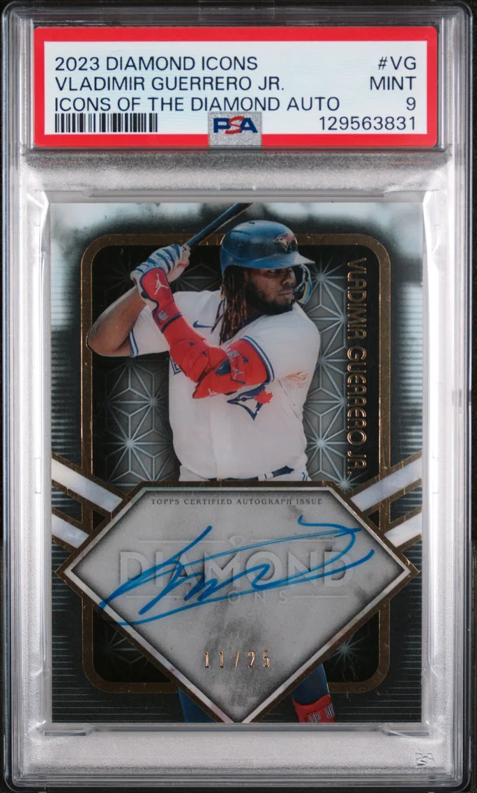 2023 #VG Vladimir Guerrero Jr. PSA 9 Topps Diamond Icons Icons of the Diamond Autographs