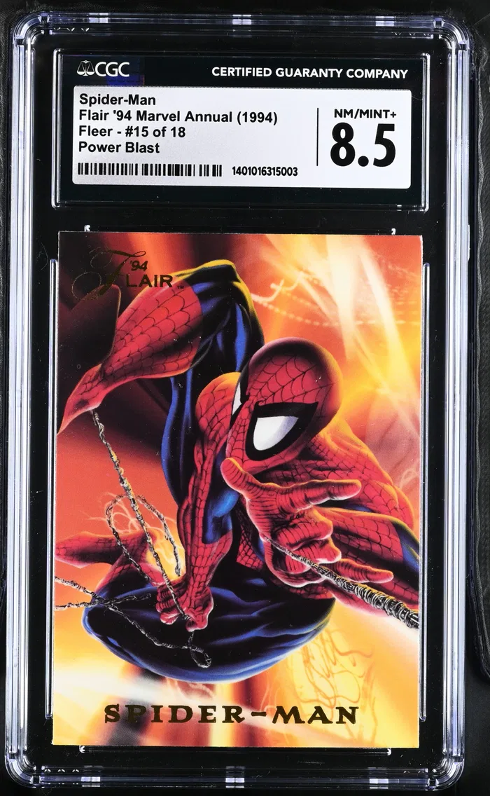 1994 #15 of 18 Spider-Man CGC 8.5 Flair '94 Marvel Annual - English