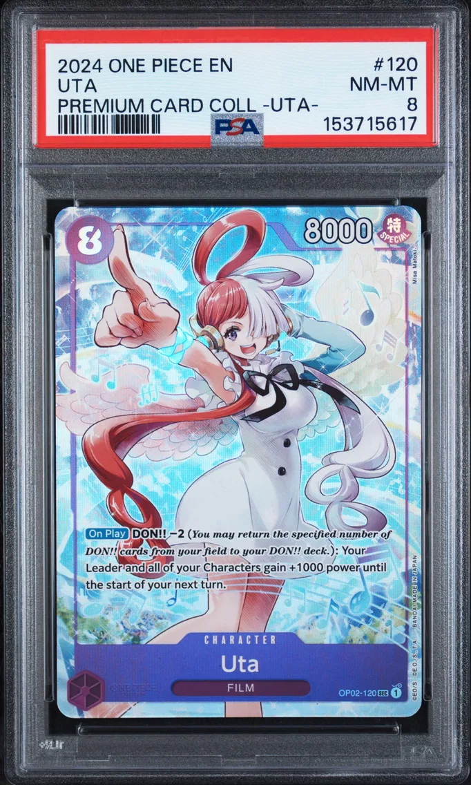 2024 #120 Uta PSA 8 One Piece Premium Card Collection -Uta-