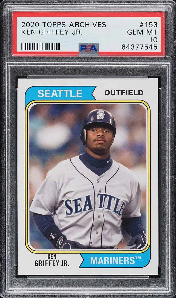 2020 Topps Archives Ken Griffey Jr. #153 PSA 10 GEM MINT