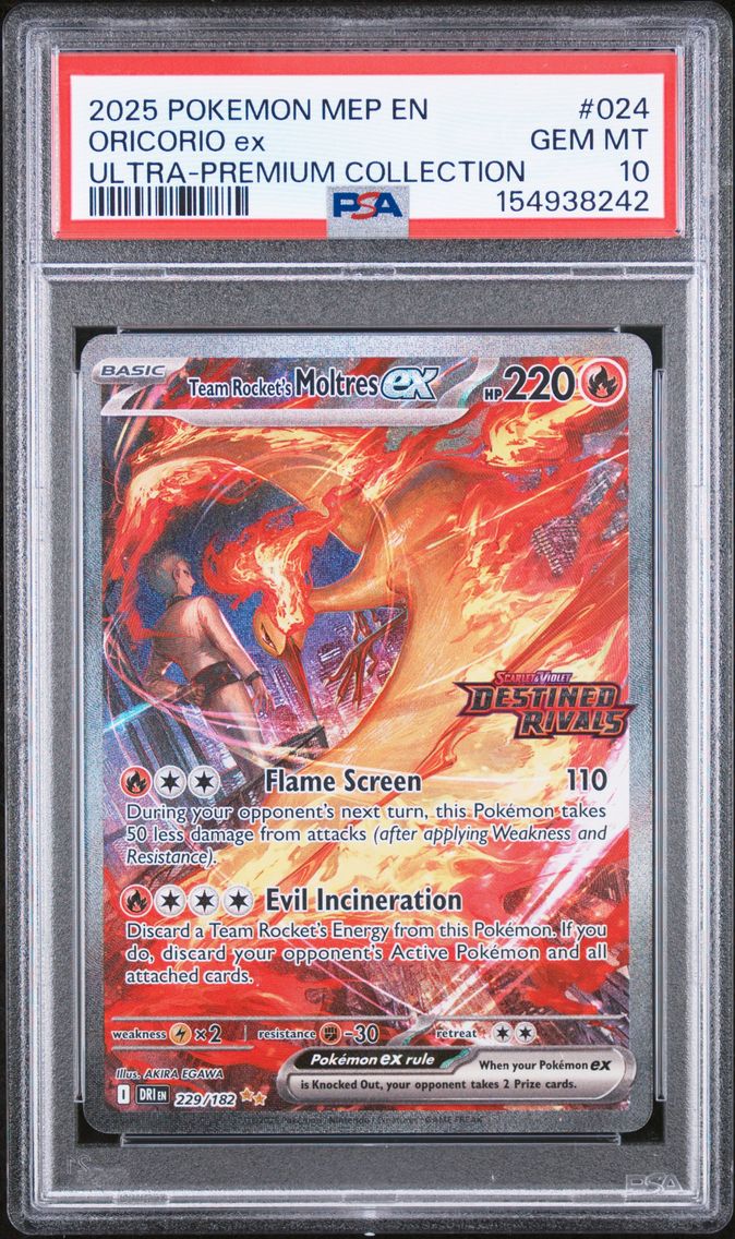 2025 #024 Oricorio EX PSA 10 Mep EN-Me Black Star Promo