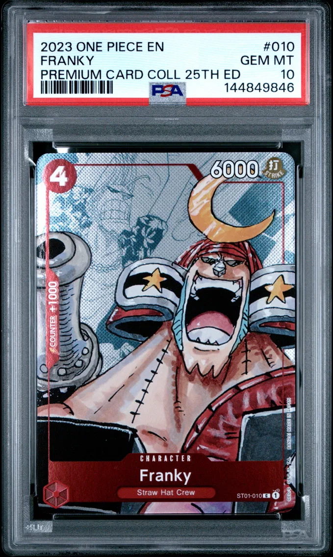 2023 #010 Franky PSA 10 One Piece Premium Card Collection 25th Edition