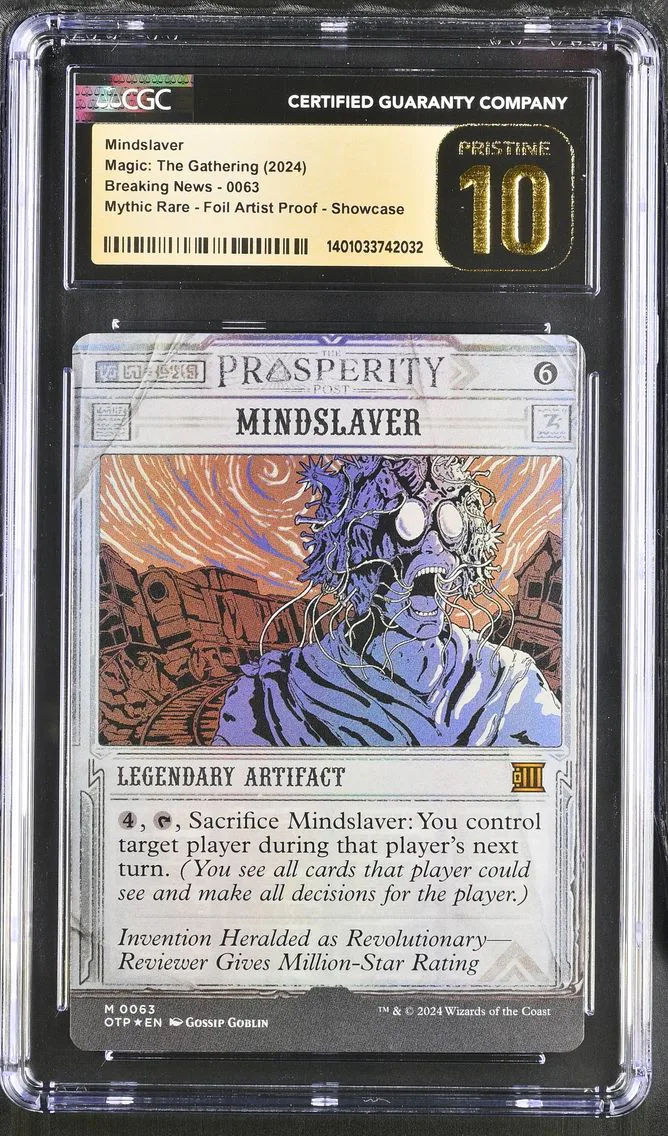 2024 #63 Foil Artist Proof Showcase Mindslaver CGC 10 MTG Breaking News