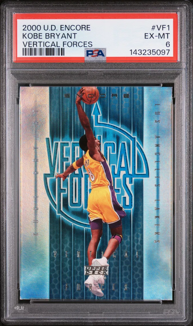 2000 #VF1 Kobe Bryant PSA 6 Upper Deck Encore Vertical Forces