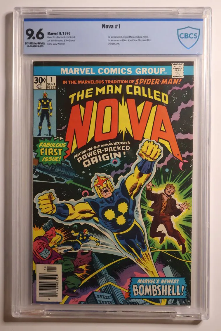 1976 Nova #1 CBCS 9.6 Marvel Comics