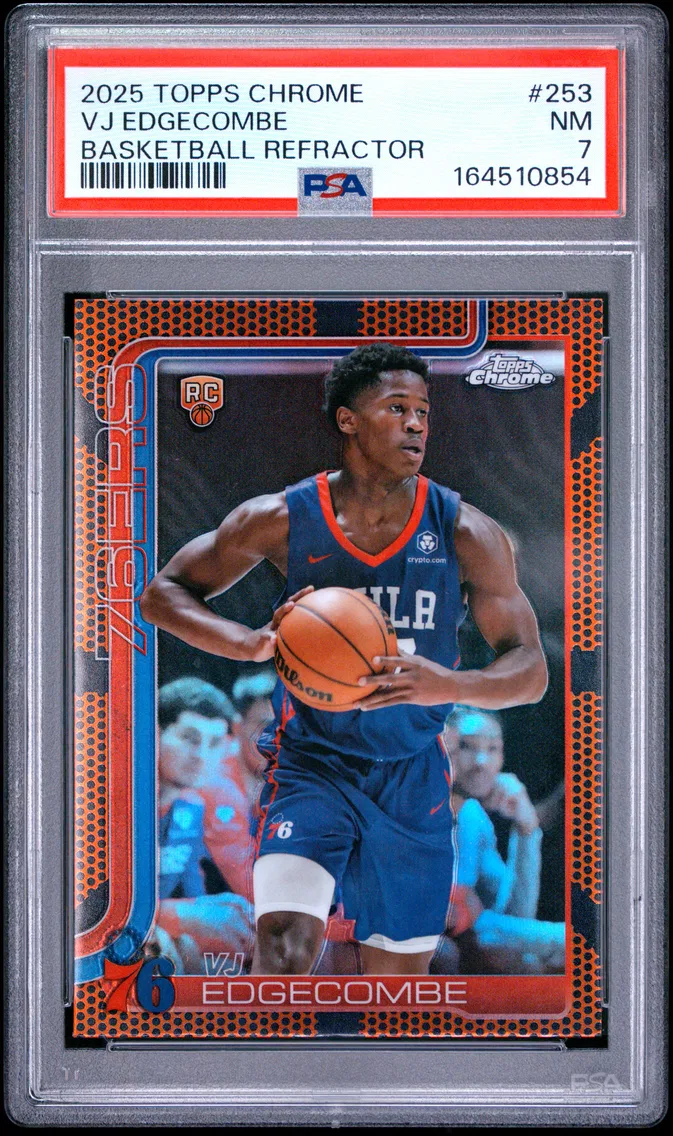2025 #253 VJ Edgecombe PSA 7 Topps Chrome