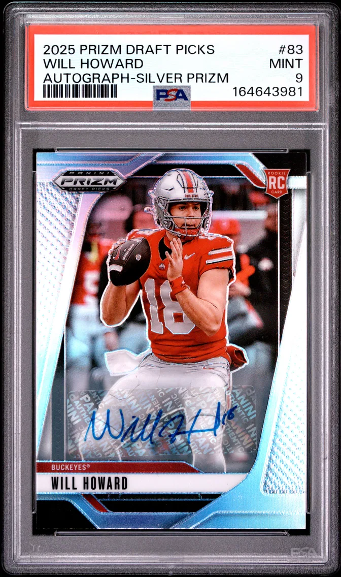 2025 #83 Will Howard PSA 9 Panini Prizm Draft Picks