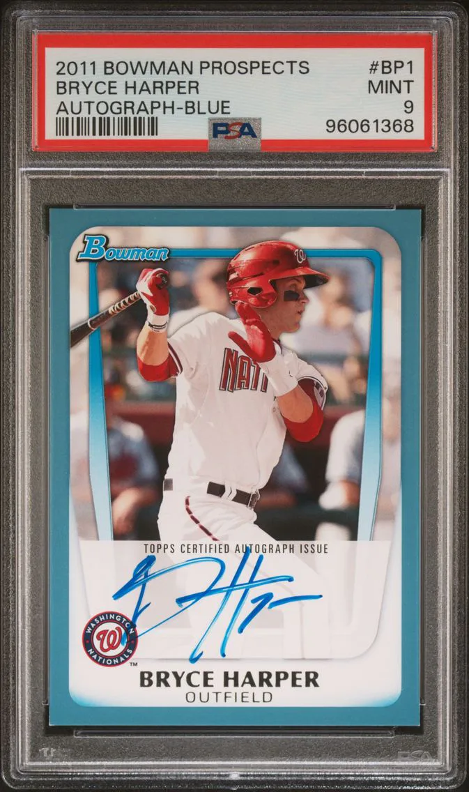2011 #BP1 Bryce Harper PSA 9 Bowman Prospects