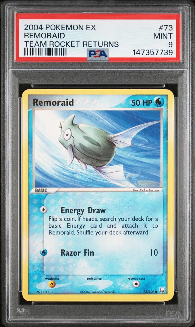 2004 #73 Remoraid PSA 9 EX Team Rocket Returns