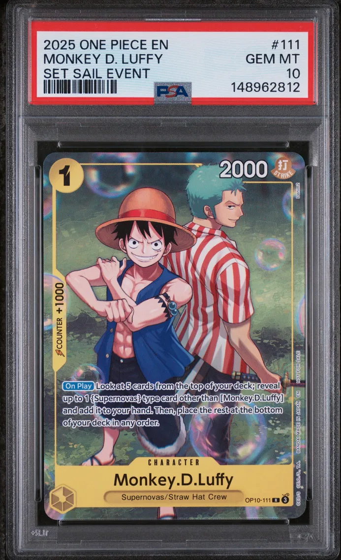 2025 #111 Monkey D. Luffy PSA 10 One Piece Promos