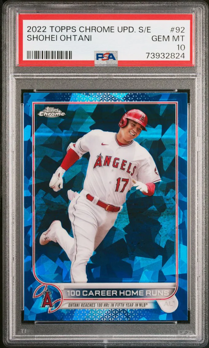 2022 #92 Shohei Ohtani PSA 10 Topps Chrome Update Sapphire Edition
