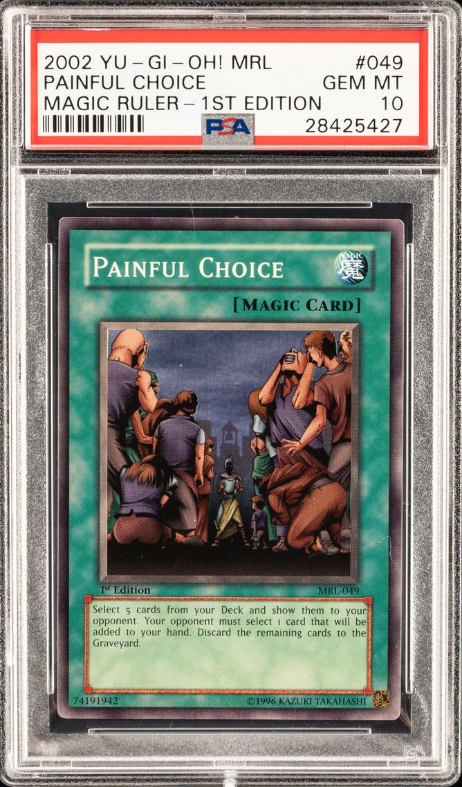 PAINFUL CHOICE MRL-049 MAGIC RULER | 1ST EDITION 2002 PSA 10