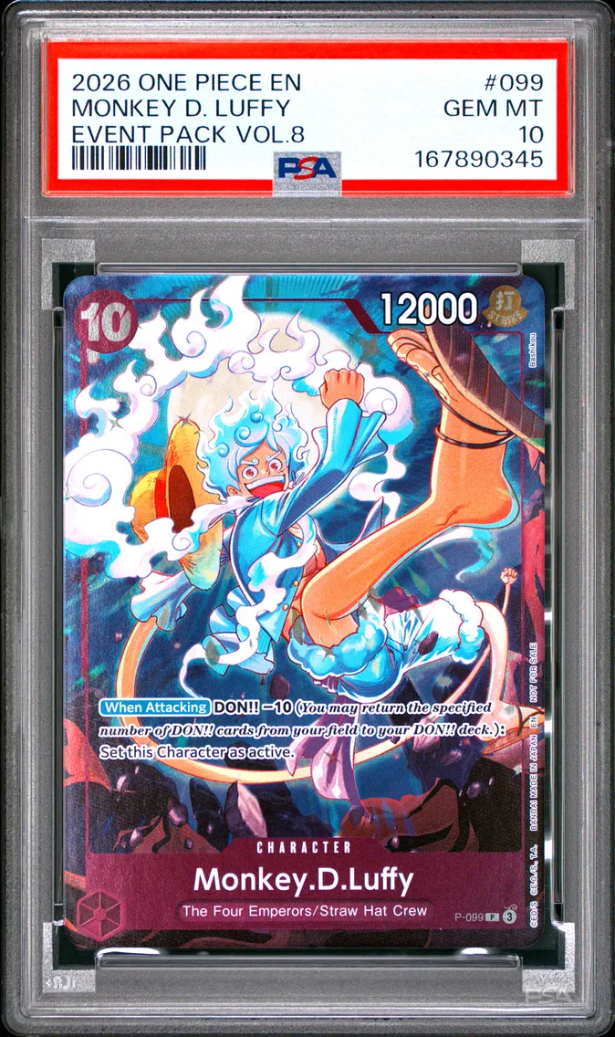 2026 #099 Monkey D. Luffy PSA 10 One Piece Event Pack Vol.8