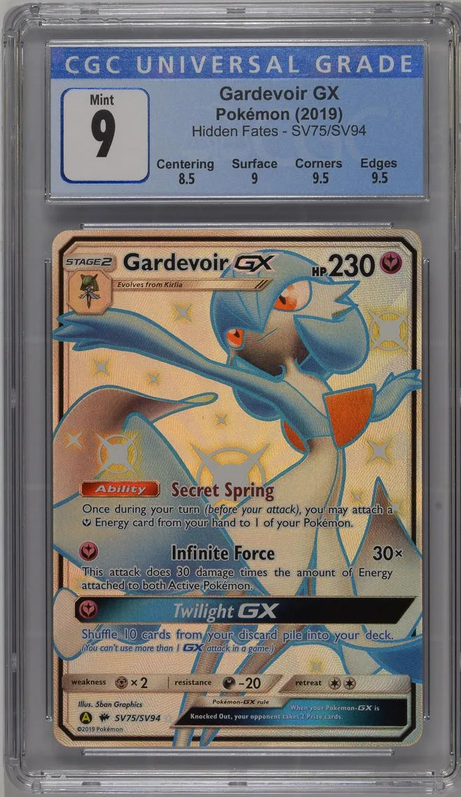 2019 #SV75/SV94 Gardevoir GX CGC 9 Hidden Fates - English