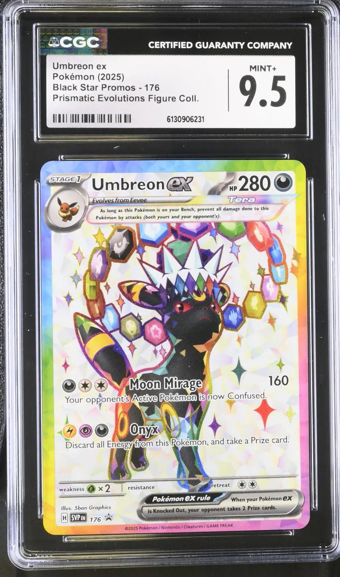 2025 #176 Umbreon ex CGC 9.5 Black Star Promos - Scarlet & Violet SVP EN - English