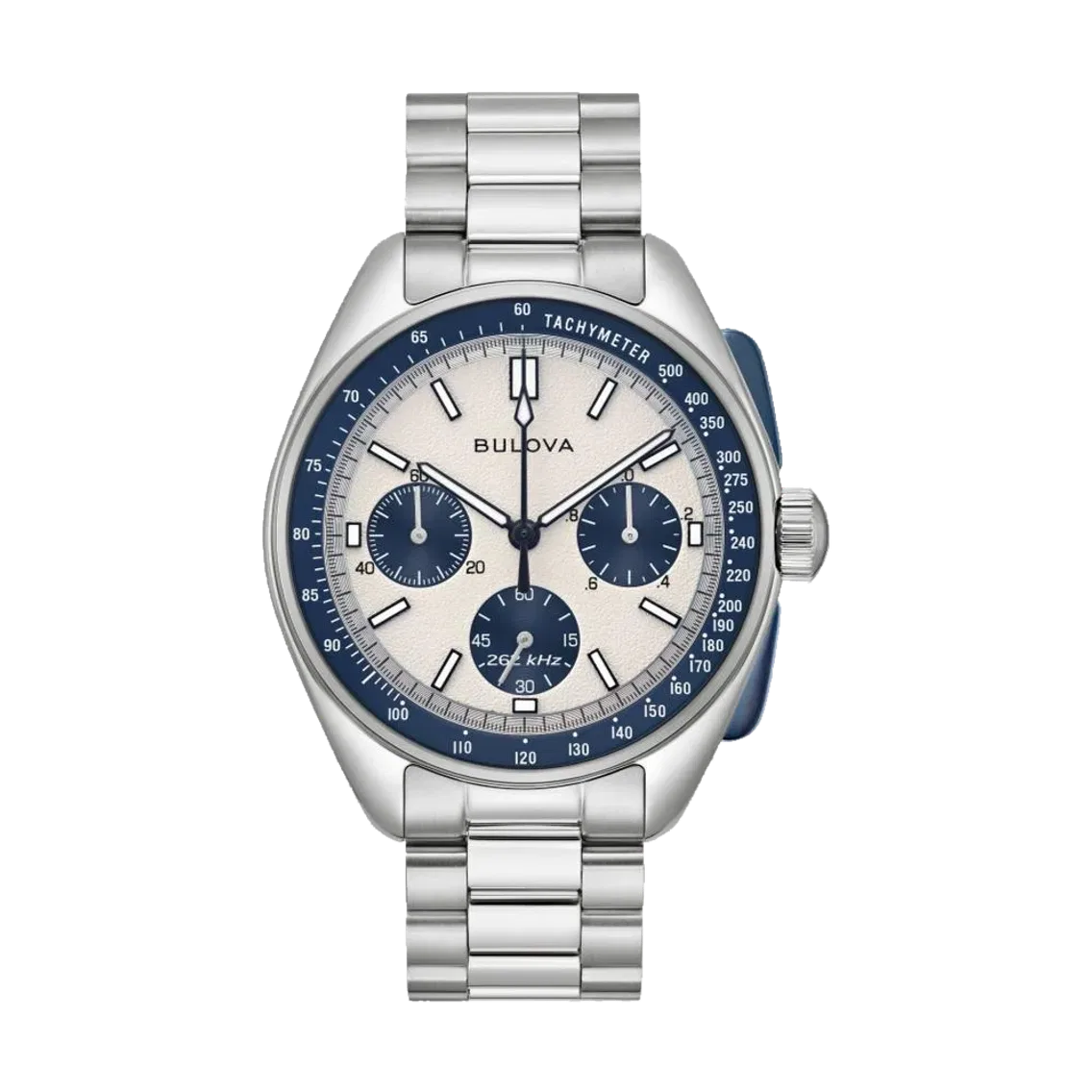 Bulova Lunar Pilot 43.5mm - Silver on Bracelet