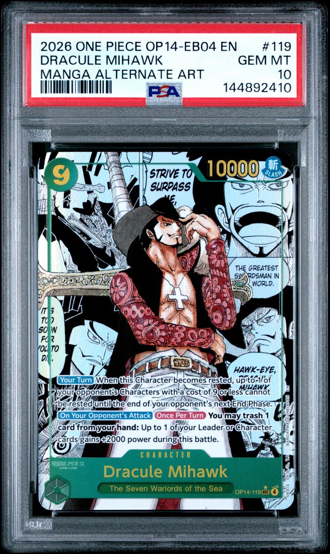 2026 #119 Dracule Mihawk PSA 10 