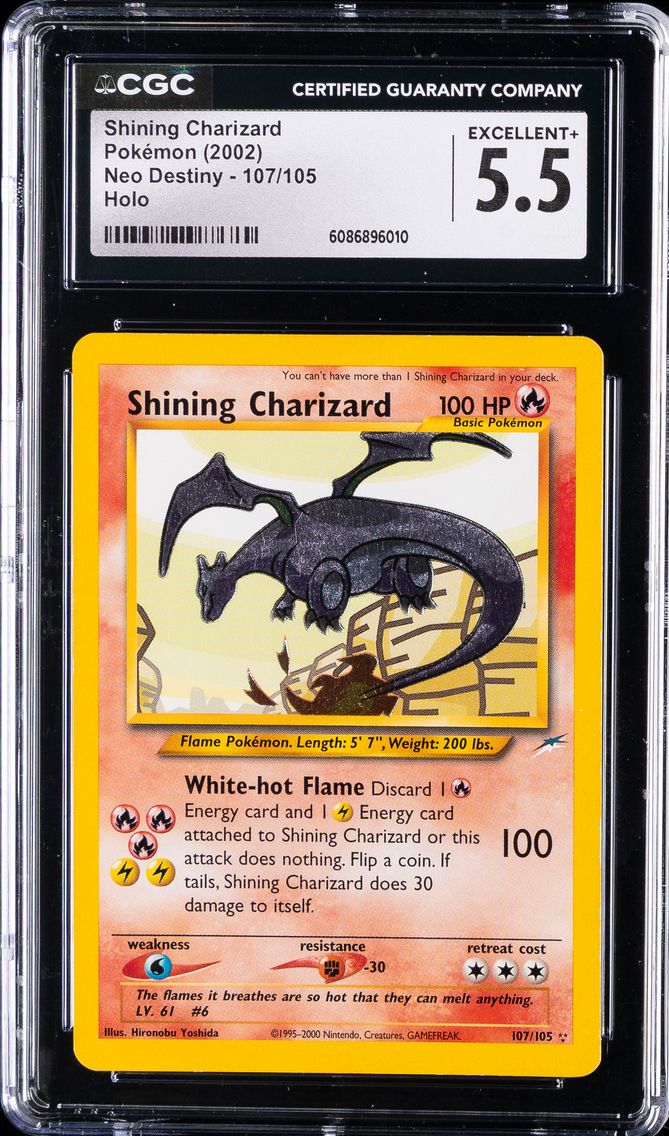2002 #107 Shining Charizard CGC