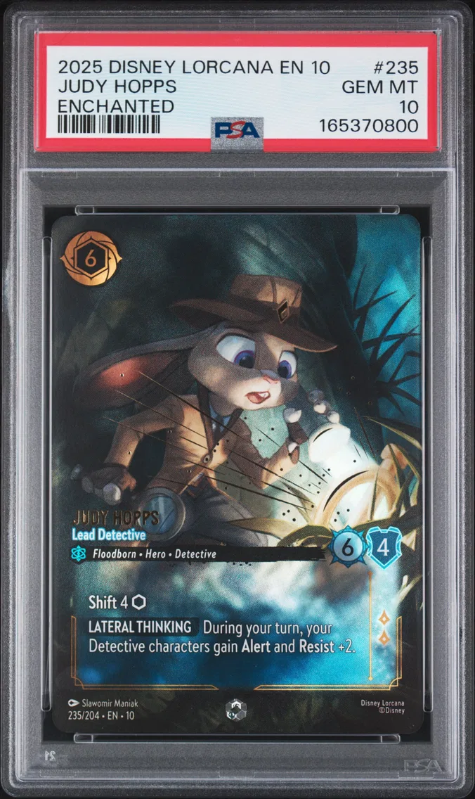 2025 #235 Judy Hopps - Lead Detective PSA 10 Disney Lorcana EN 10-Whispers in the Well