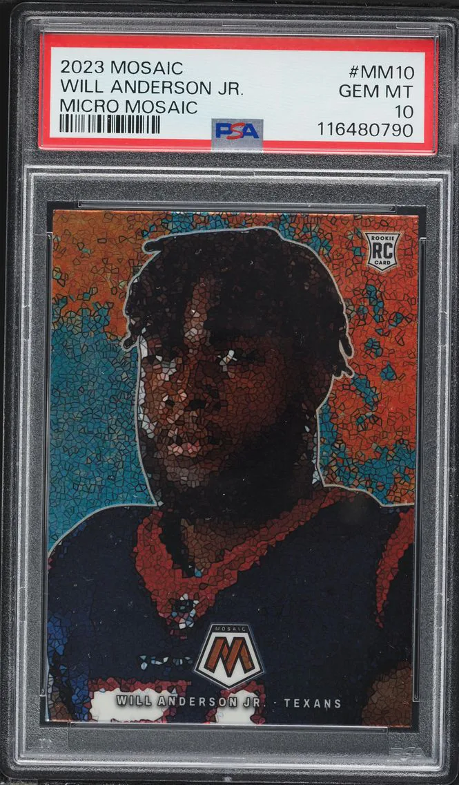 2023 #MM10 Will Anderson Jr. PSA 10 Panini Mosaic Micro Mosaic Football