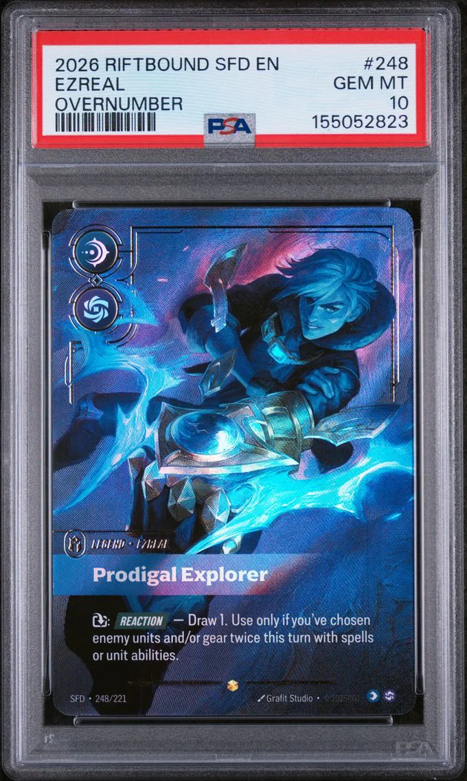 2026 #248 Ezreal - Prodigal Explorer PSA 10 Riftbound: League of Legends Sfd-Spiritforged