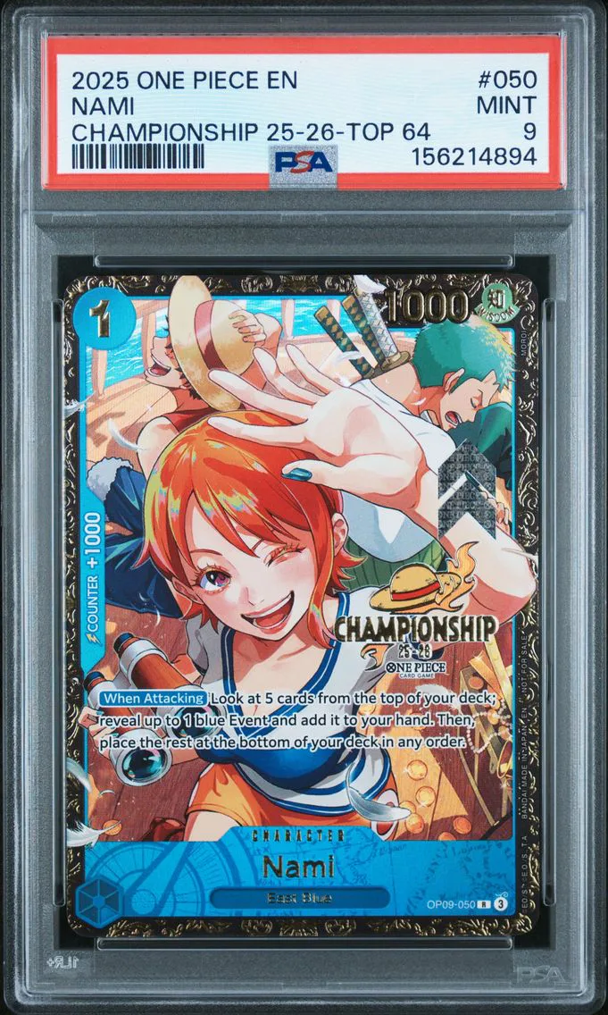 2025 #050 Nami PSA 9 One Piece P