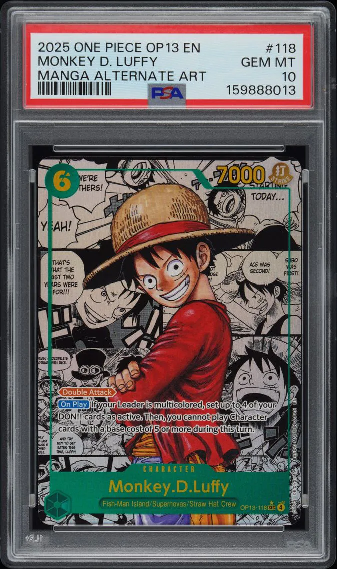 2025 #118 Monkey D. Luffy PSA 10