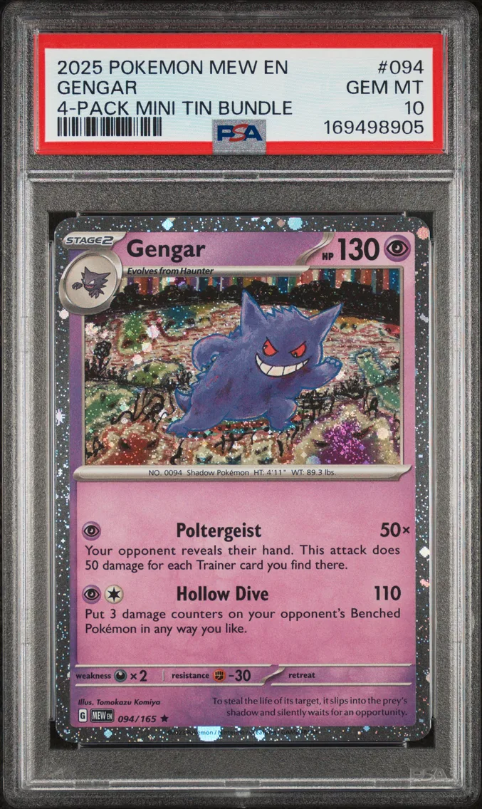 2025 #094 Gengar PSA 10 Mew EN-1