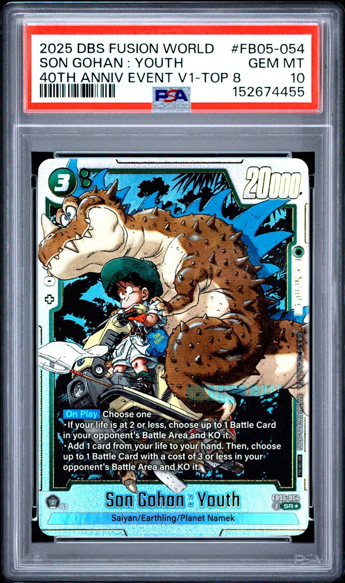 2025 #FB05-054 Son Gohan : Youth PSA 10 Dragon Ball Super Card Game Fusion World 40th Anniversary Event Vol.1