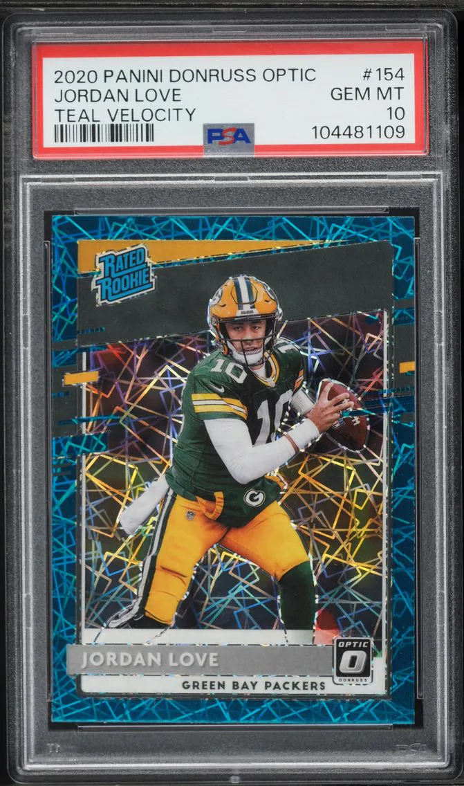 2020 #154 Jordan Love PSA 10 Panini Donruss Optic Football