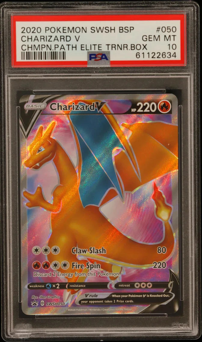 2020 Pokemon Swsh Black Star Promo Charizard V Swsh Black Star Promo #050 PSA 10