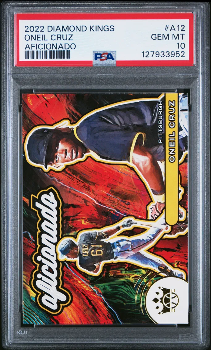 2022 #A12 Oneil Cruz PSA 10 Panini Diamond Kings Aficionado