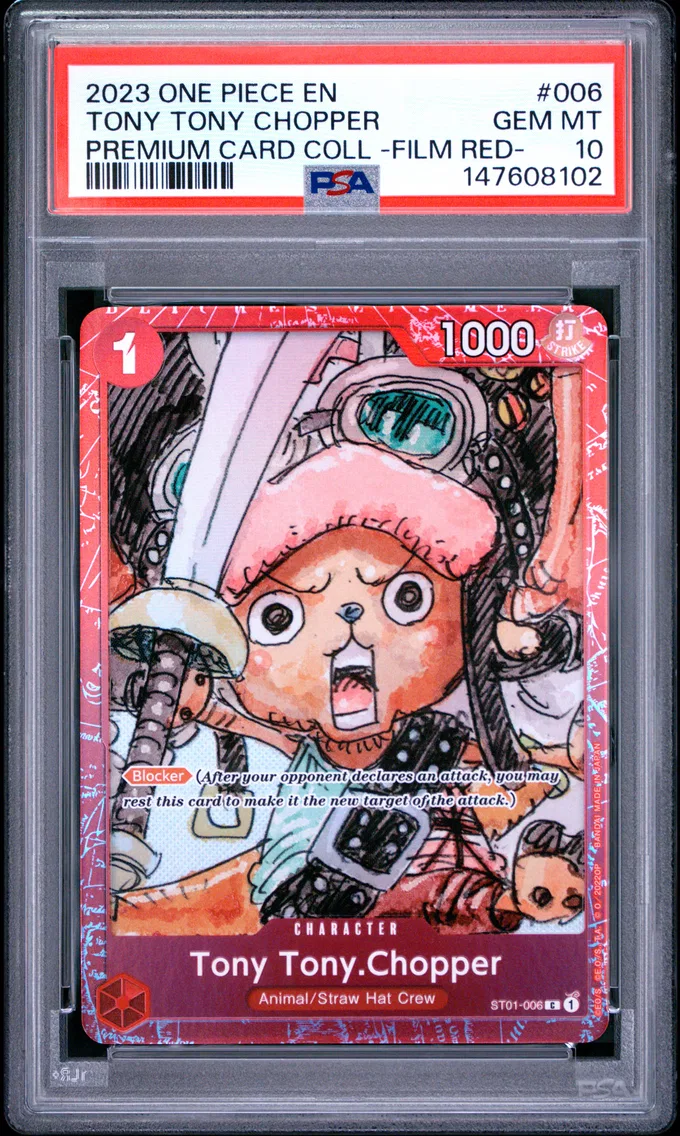 2023 #006 Tony Tony Chopper PSA 10 One Piece Premium Card Collection -One Piece Film Red-