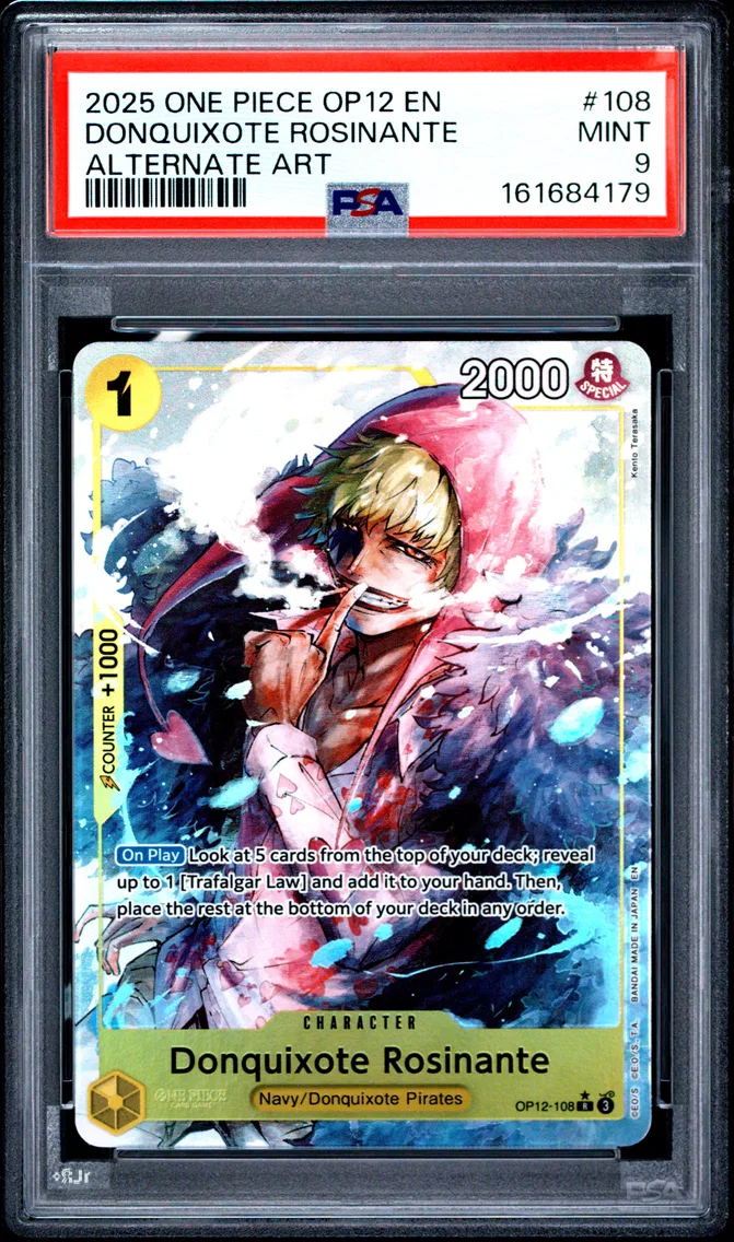 2025 #108 Donquixote Rosinante PSA 9 One Piece OP12-Legacy of the Master