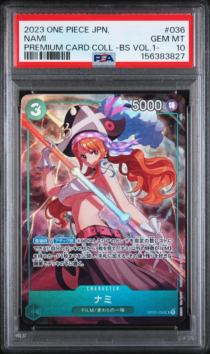 2023 #036 NAMI PSA 10 One Piece Japanese Premium Card Collection -Best Selection Vol.1-