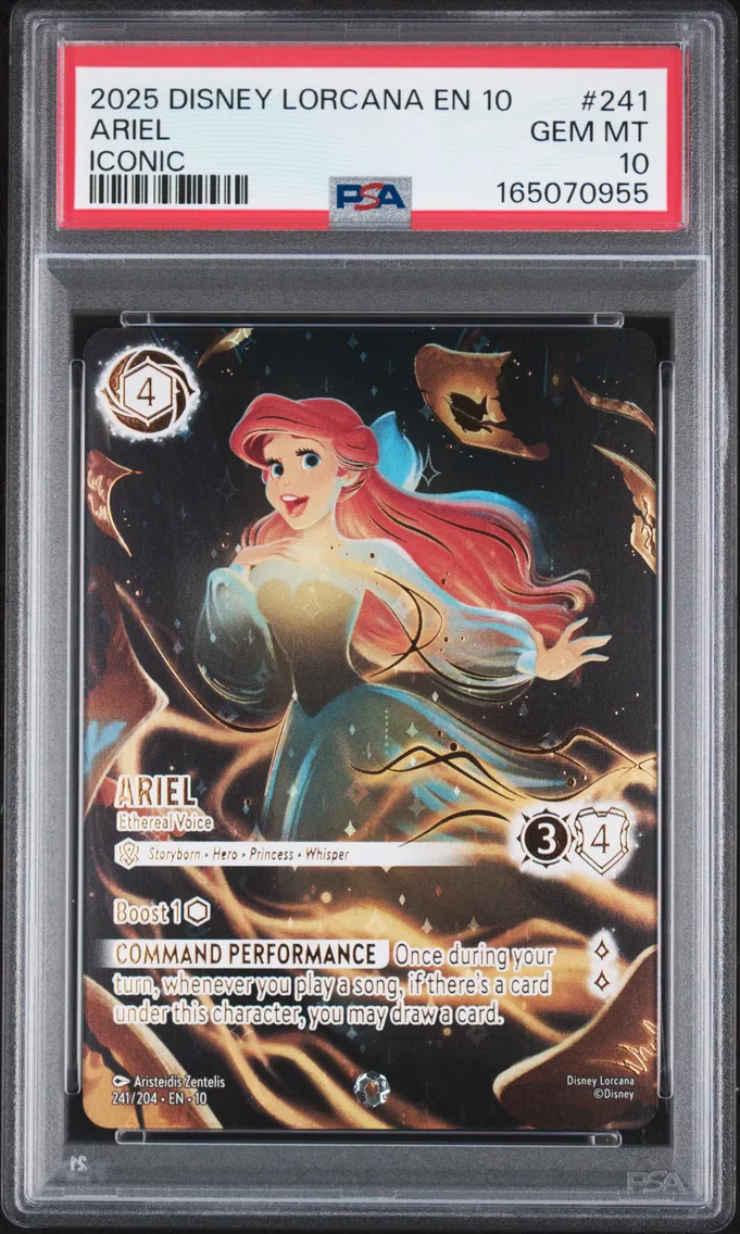 2025 #241 Ariel - Ethereal Voice PSA 10 Disney Lorcana EN 10-Whispers in the Well