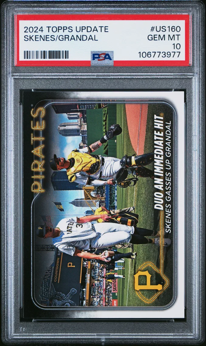 2024 #US160 Paul Skenes/Yasmani Grandal PSA 10 Topps Update