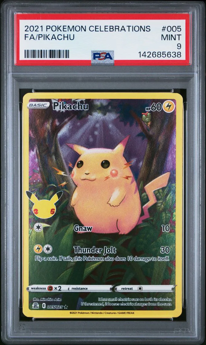 2021 #005 Full Art/Pikachu PSA 9 Celebrations