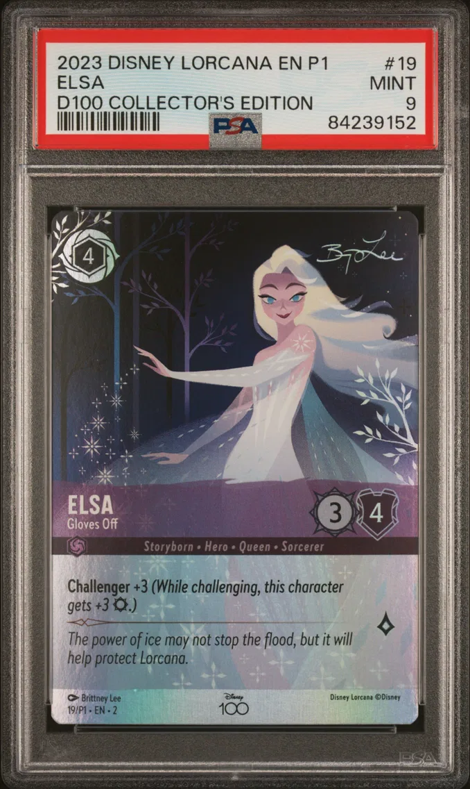 2023 #19 Elsa - Gloves Off PSA 9 Disney Lorcana EN P1-Promo