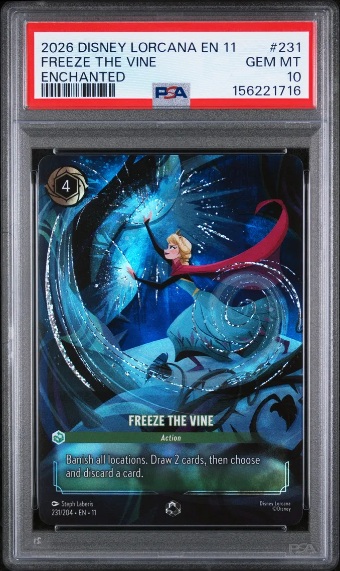 2026 #231 Freeze the Vine PSA 10 Disney Lorcana EN 11-Winterspell