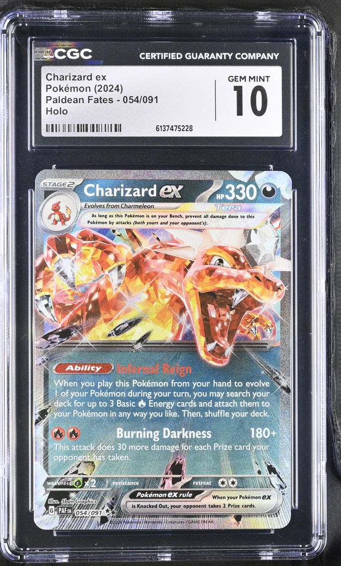 2024 #054 Charizard ex CGC 10 Paldean Fates - PAF EN - English